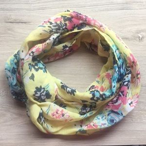 Floral infinity scarf